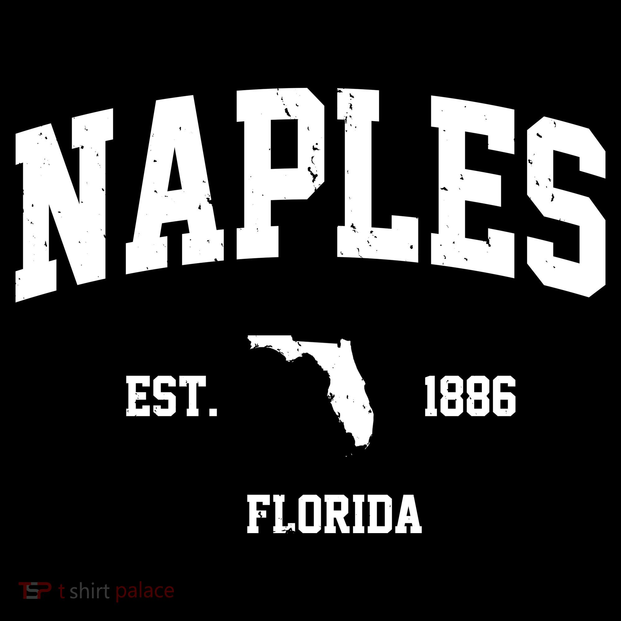 Naples Est 1886 Florida State Pride Retro Women's Hoodie