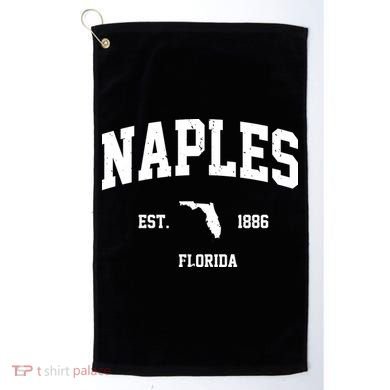 Naples Est 1886 Florida State Pride Retro Golf Towel
