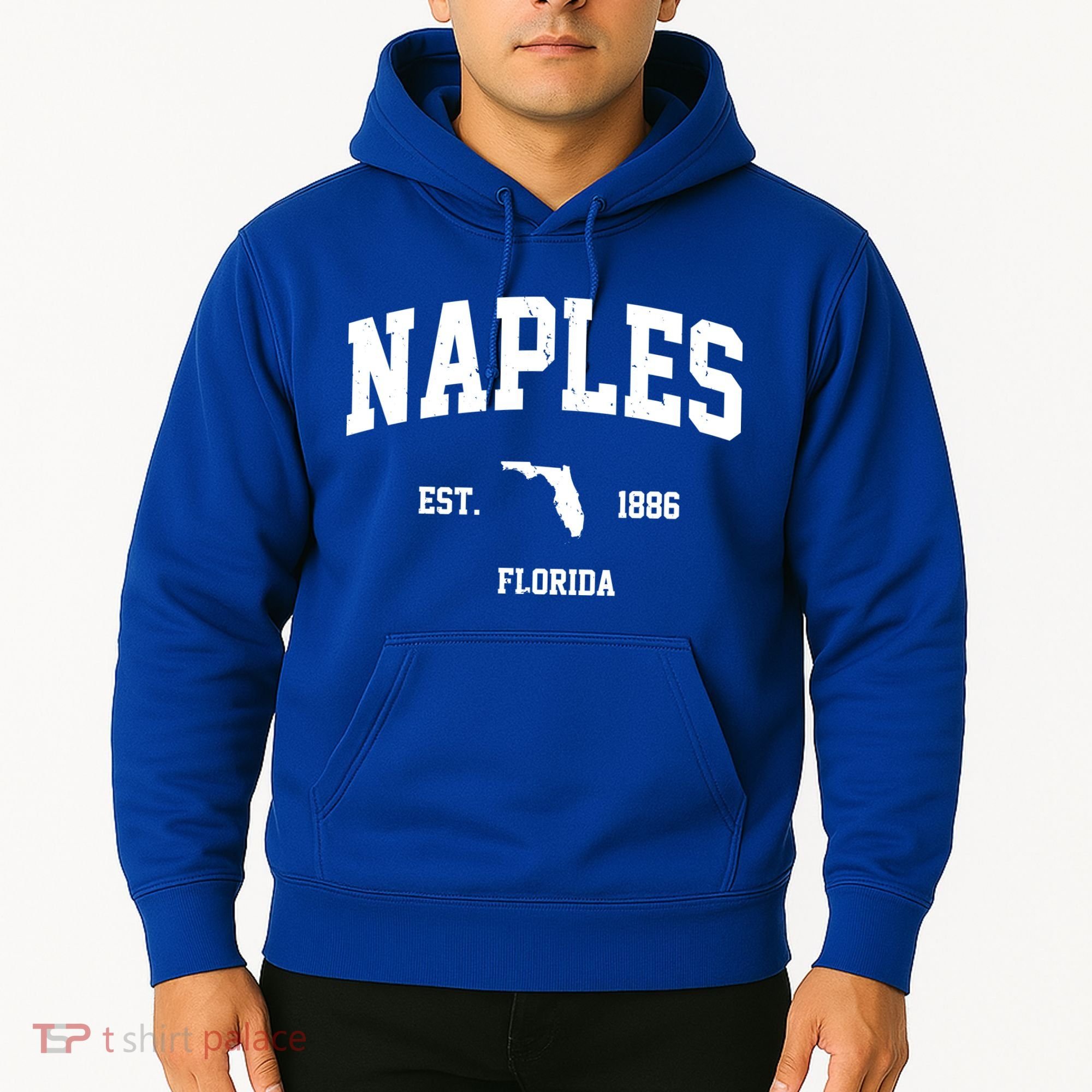 Naples Est 1886 Florida State Pride Retro Hoodie