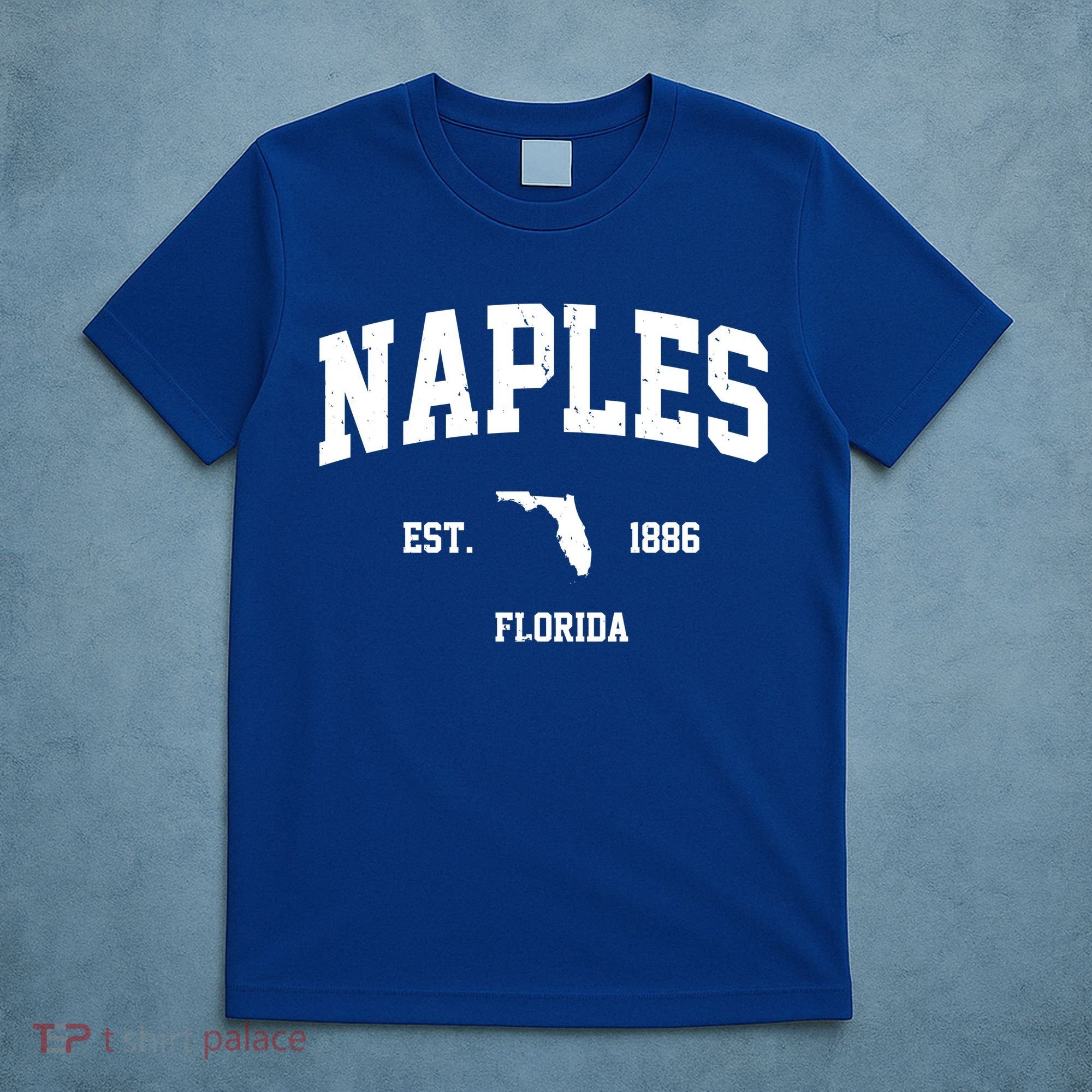 Naples Est 1886 Florida State Pride Retro T-Shirt