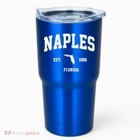 Naples Est 1886 Florida State Pride Retro Tumbler thumb 0