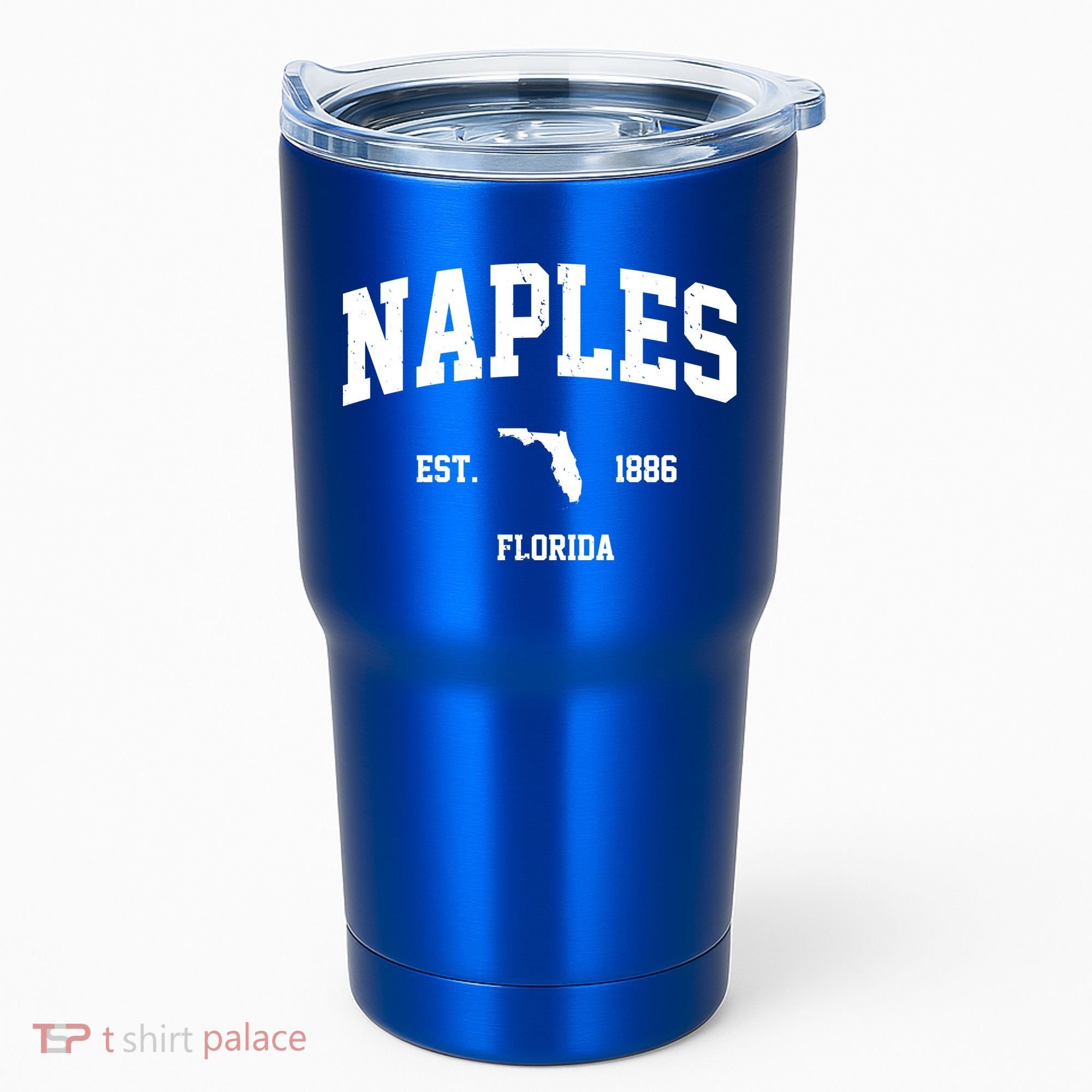 Naples Est 1886 Florida State Pride Retro Tumbler