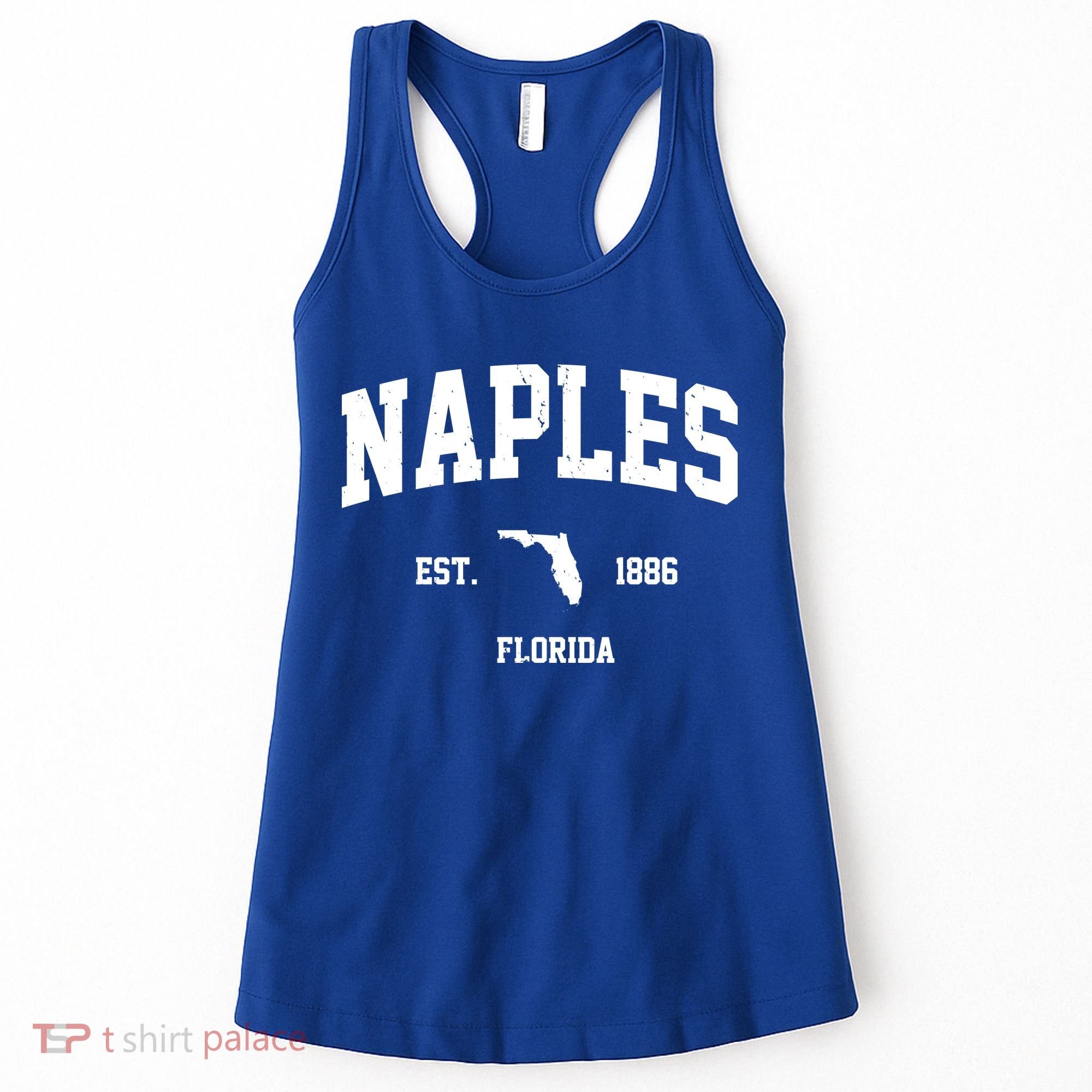 Naples Est 1886 Florida State Pride Retro Women's Tank Top