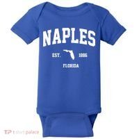 Naples Est 1886 Florida State Pride Retro Baby Bodysuit thumb 0