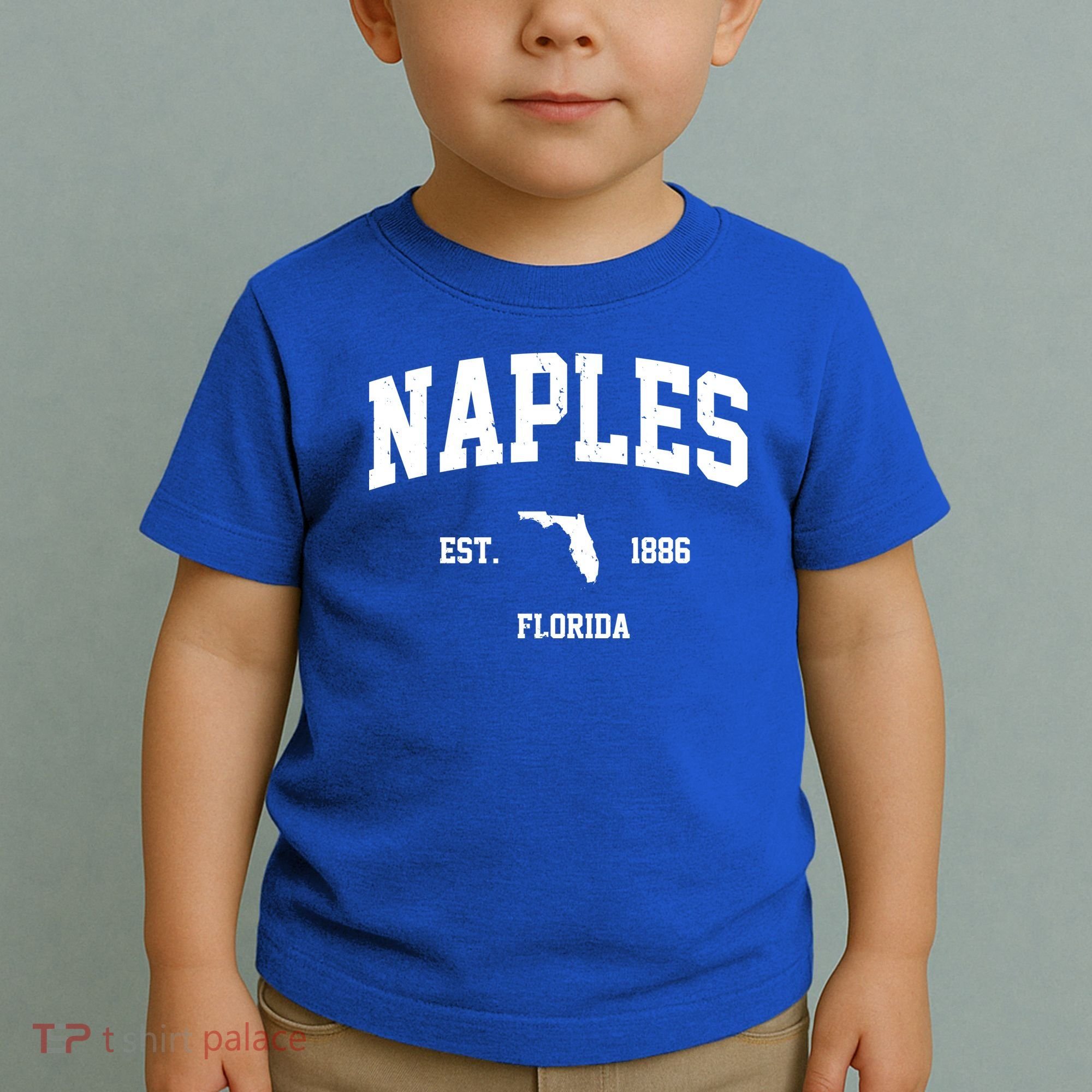 Naples Est 1886 Florida State Pride Retro Toddler T-Shirt