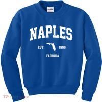 Naples Est 1886 Florida State Pride Retro Kids Sweatshirt thumb 0