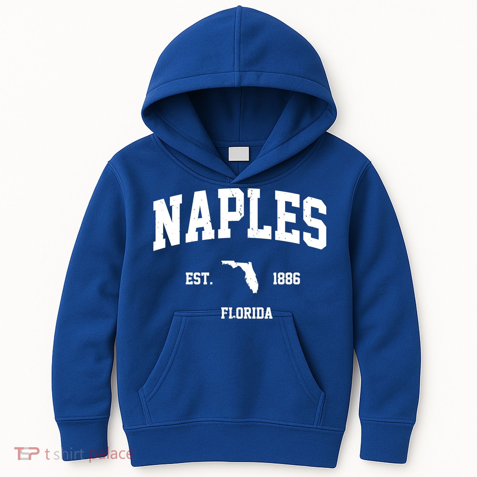 Naples Est 1886 Florida State Pride Retro Kids Hoodie