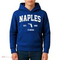 Naples Est 1886 Florida State Pride Retro Kids Hoodie thumb 4