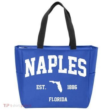 Naples Est 1886 Florida State Pride Retro Tote Bag