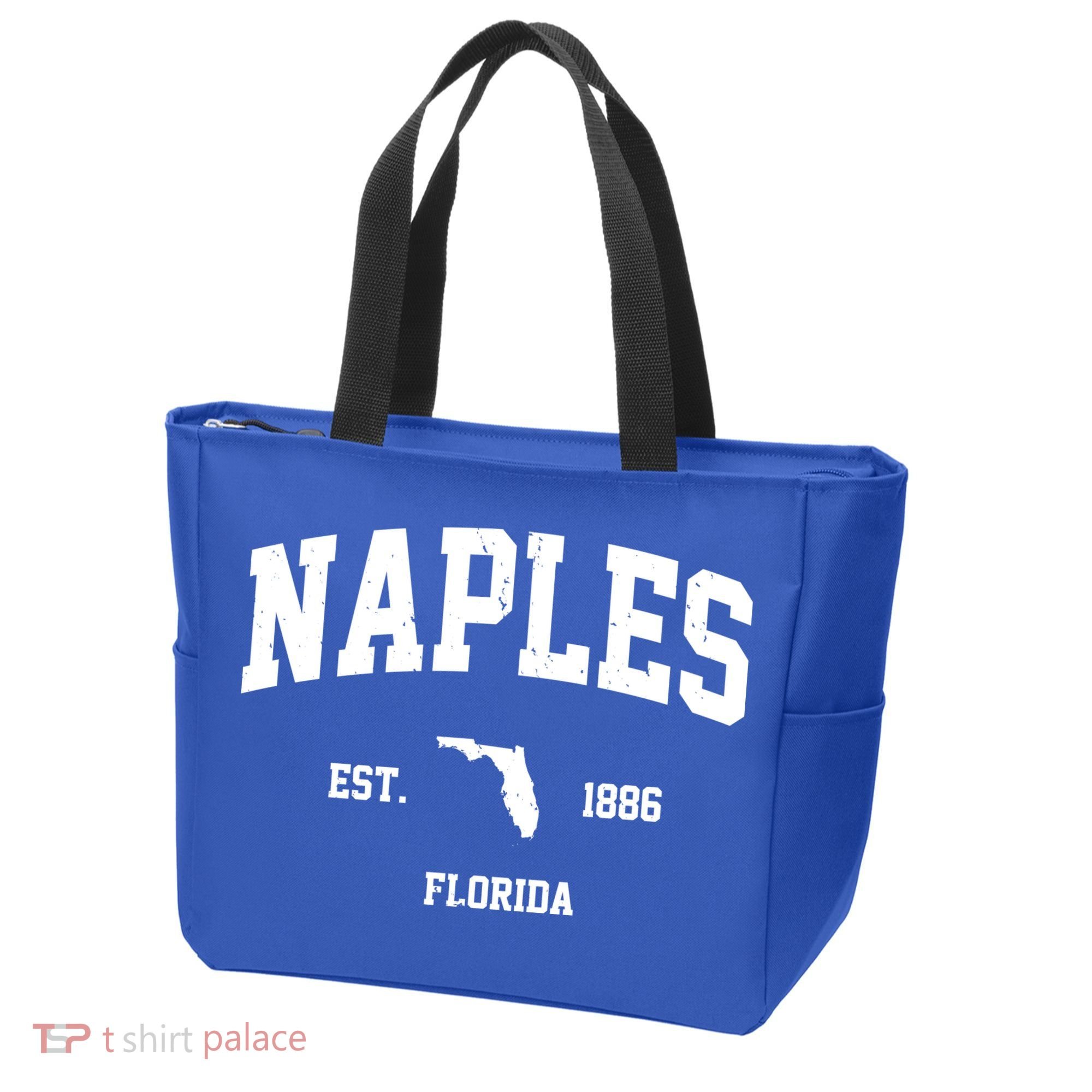 Naples Est 1886 Florida State Pride Retro Tote Bag