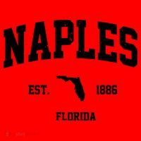 Naples Est 1886 Florida State Pride Retro Santa Hat thumb 1