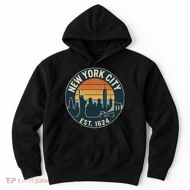 NYC Est 1624 Vintage Style Hoodie