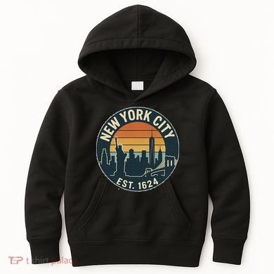 NYC Est 1624 Vintage Style Kids Hoodie