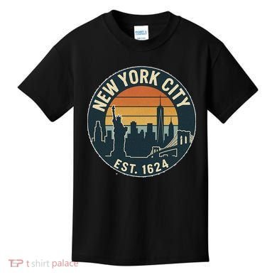 NYC Est 1624 Vintage Style Kids T-Shirt