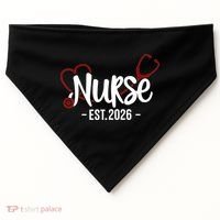 Nurse EST 2026 USA-Made Doggie Bandana thumb 0
