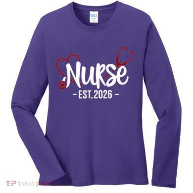 Nurse EST 2026 Women's Long Sleeve Shirt
