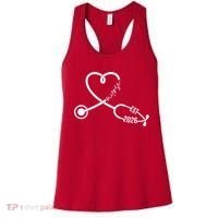 Nurse EST 2026 Cute Heart Stethoscope Women's Tank Top thumb 0