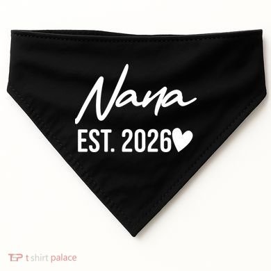 Nana EST 2026 USA-Made Doggie Bandana