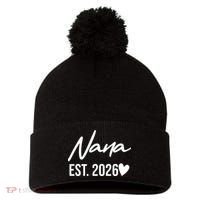 Nana EST 2026 Pom Pom 12in Knit Beanie thumb 0