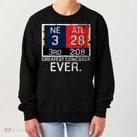 New England 3 Atlanta 28 Greatest Comeback Ever Graphic Women's Sweatshirt thumb 0