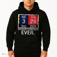 New England 3 Atlanta 28 Greatest Comeback Ever Graphic Hoodie thumb 2