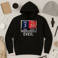 New England 3 Atlanta 28 Greatest Comeback Ever Graphic Hoodie thumb 3