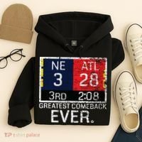 New England 3 Atlanta 28 Greatest Comeback Ever Graphic Hoodie thumb 4
