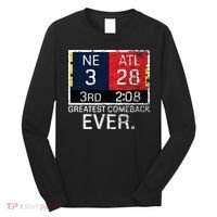 New England 3 Atlanta 28 Greatest Comeback Ever Graphic Long Sleeve Shirt thumb 0