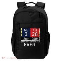 New England 3 Atlanta 28 Greatest Comeback Ever Graphic Backpack thumb 0