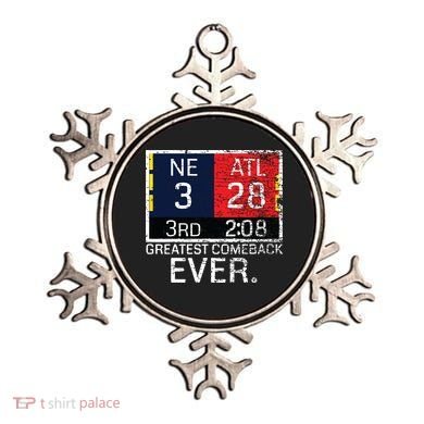 New England 3 Atlanta 28 Greatest Comeback Ever Graphic Ornament