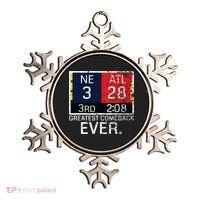 New England 3 Atlanta 28 Greatest Comeback Ever Graphic Ornament thumb 0