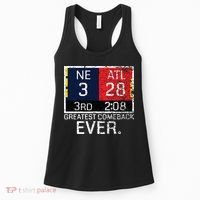 New England 3 Atlanta 28 Greatest Comeback Ever Graphic Women's Tank Top thumb 0