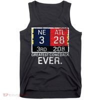 New England 3 Atlanta 28 Greatest Comeback Ever Graphic Tank Top thumb 0
