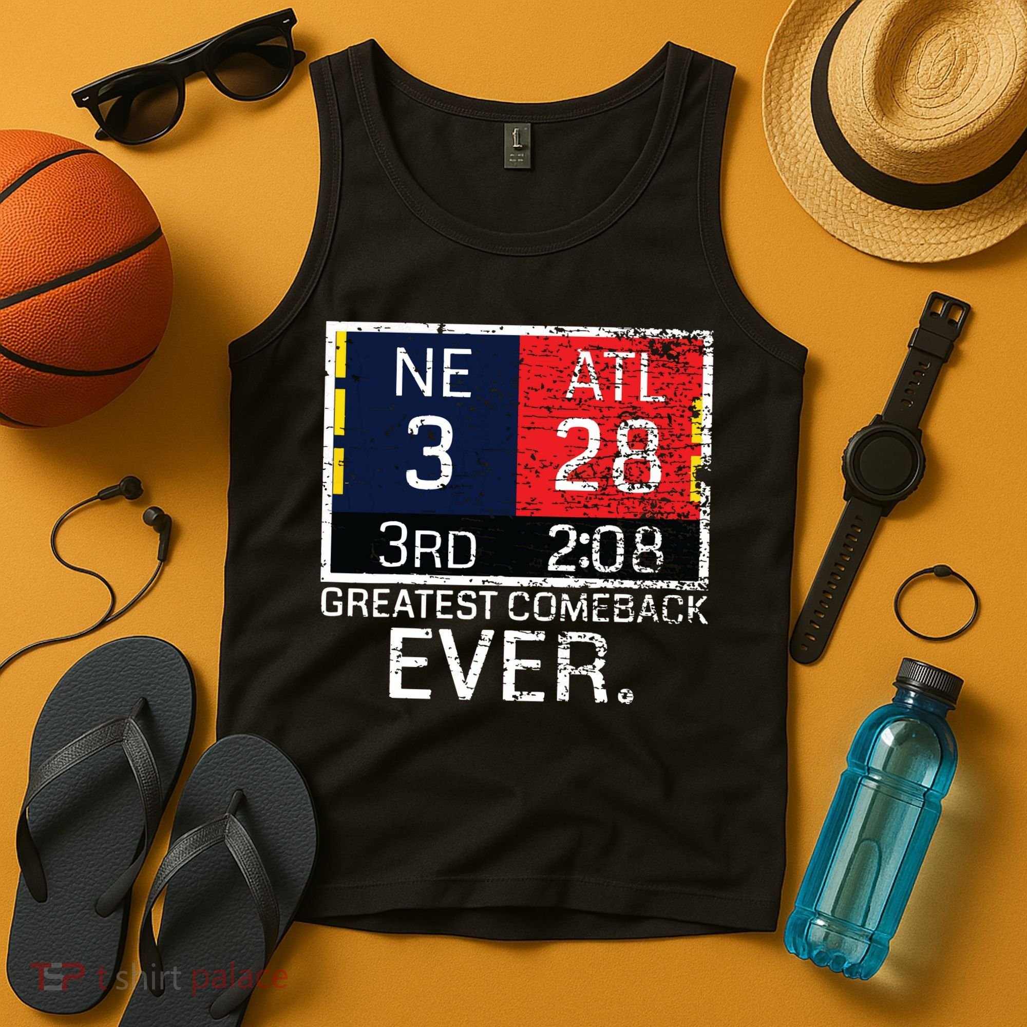 New England 3 Atlanta 28 Greatest Comeback Ever Graphic Tank Top