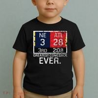 New England 3 Atlanta 28 Greatest Comeback Ever Graphic Toddler T-Shirt thumb 2