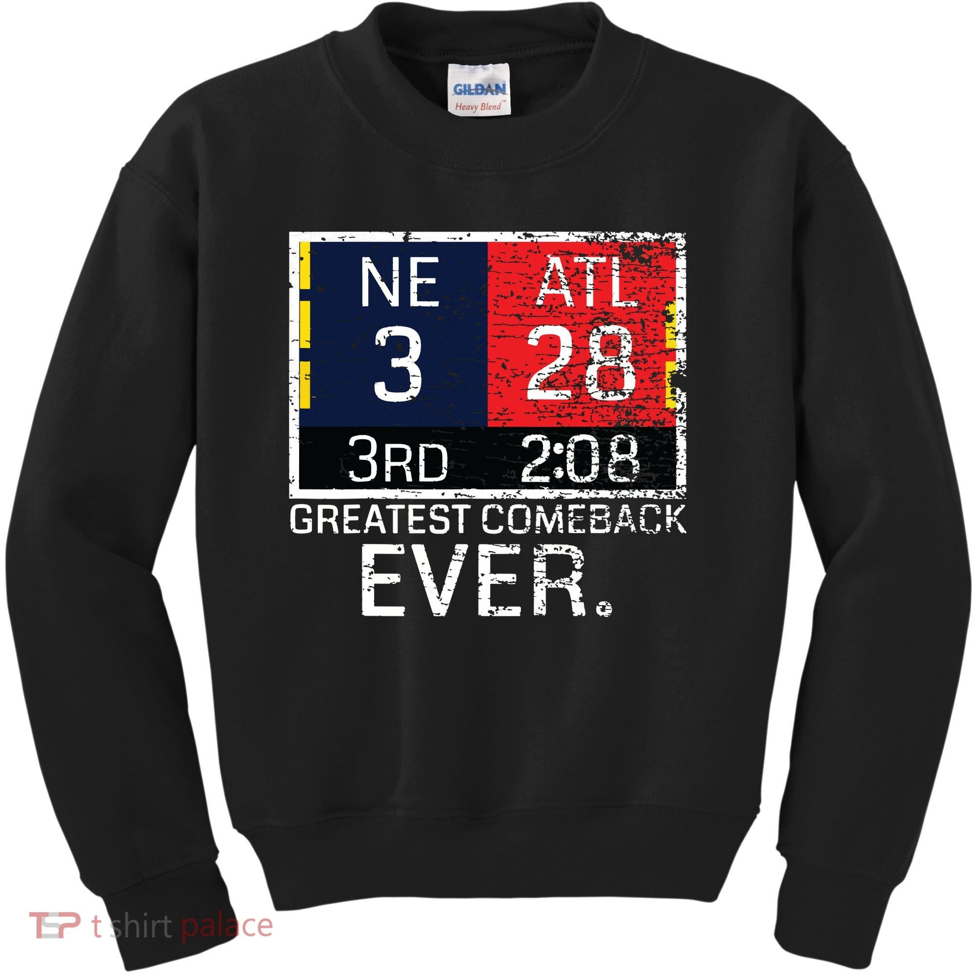 New England 3 Atlanta 28 Greatest Comeback Ever Graphic Kids Sweatshirt