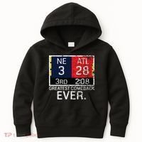 New England 3 Atlanta 28 Greatest Comeback Ever Graphic Kids Hoodie thumb 0