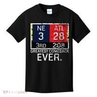 New England 3 Atlanta 28 Greatest Comeback Ever Graphic Kids T-Shirt thumb 0