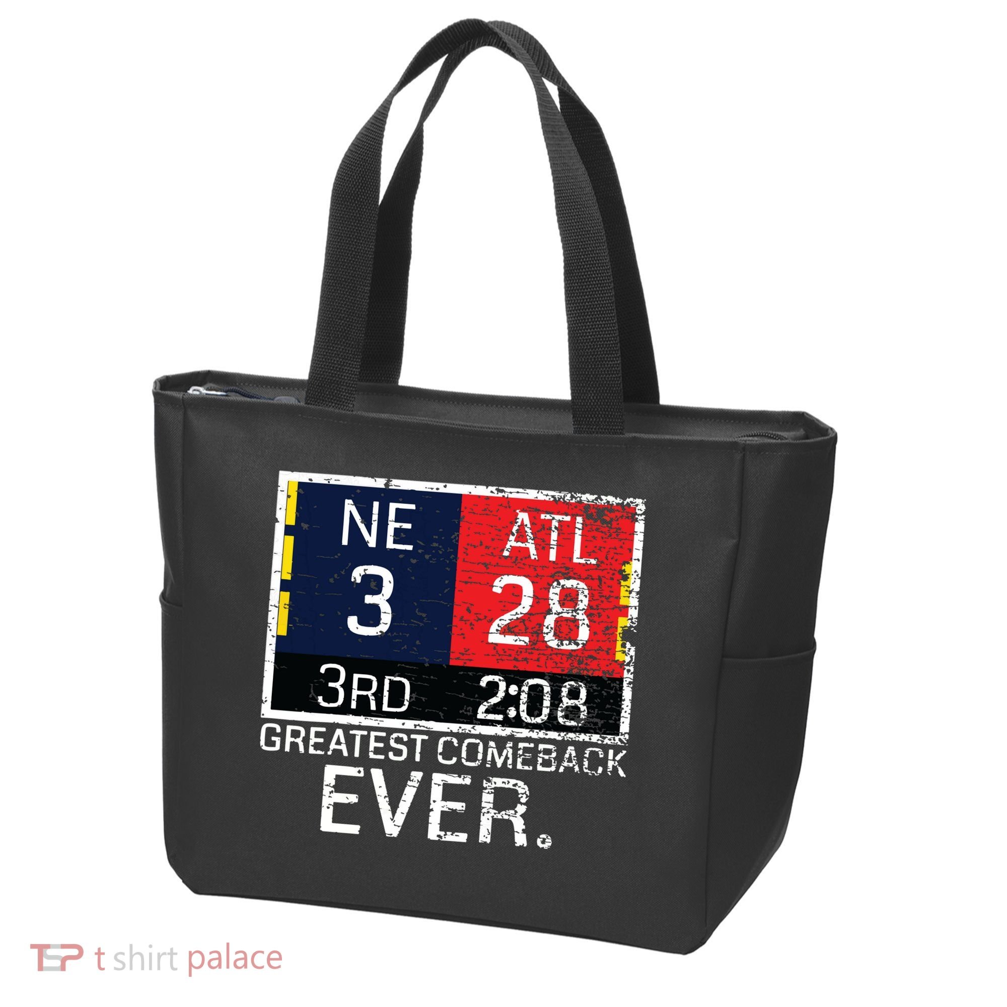 New England 3 Atlanta 28 Greatest Comeback Ever Graphic Tote Bag