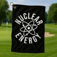 NUCLEAR ENERGY ATOMIC ENERGY POWER PLANT ENGINEER Golf Towel thumb 1