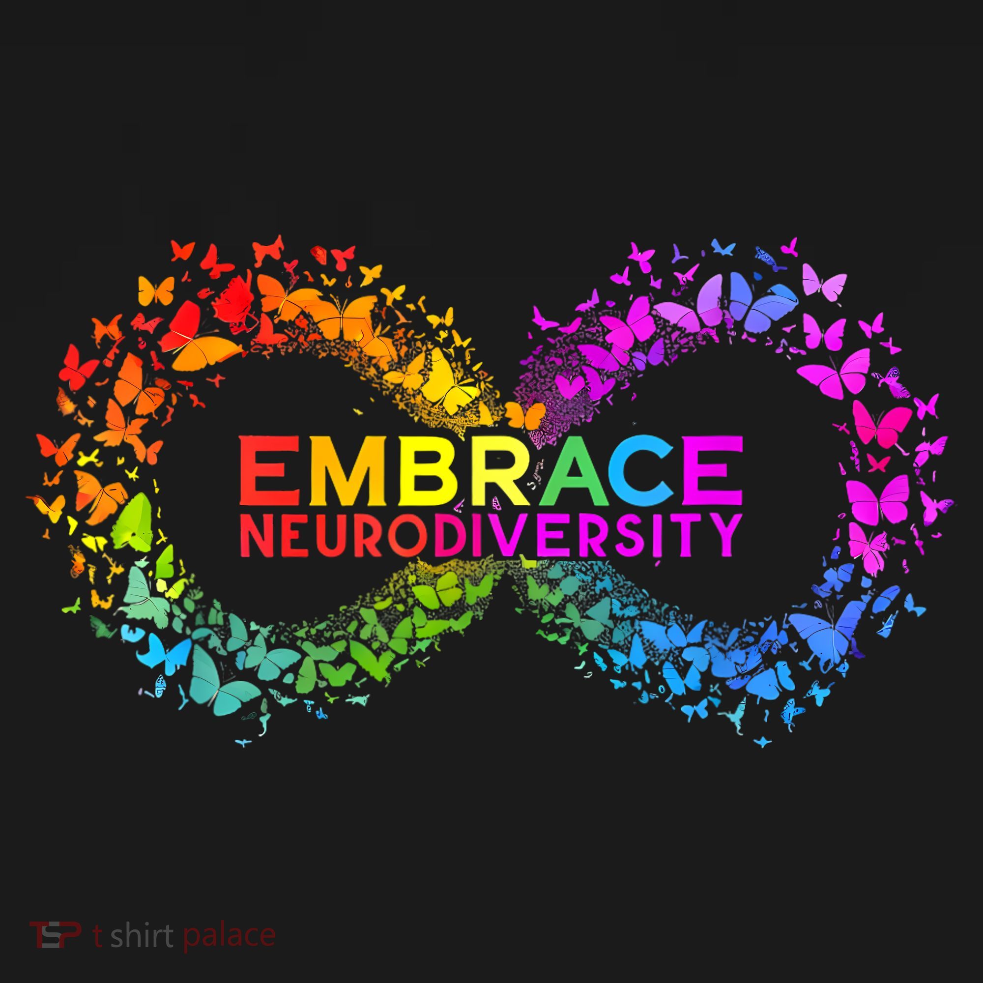 Neurodiversity Embrace ADHD Autism ASD Butterfly Infinity Coaster