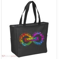 Neurodiversity Embrace ADHD Autism ASD Butterfly Infinity Tote Bag thumb 2