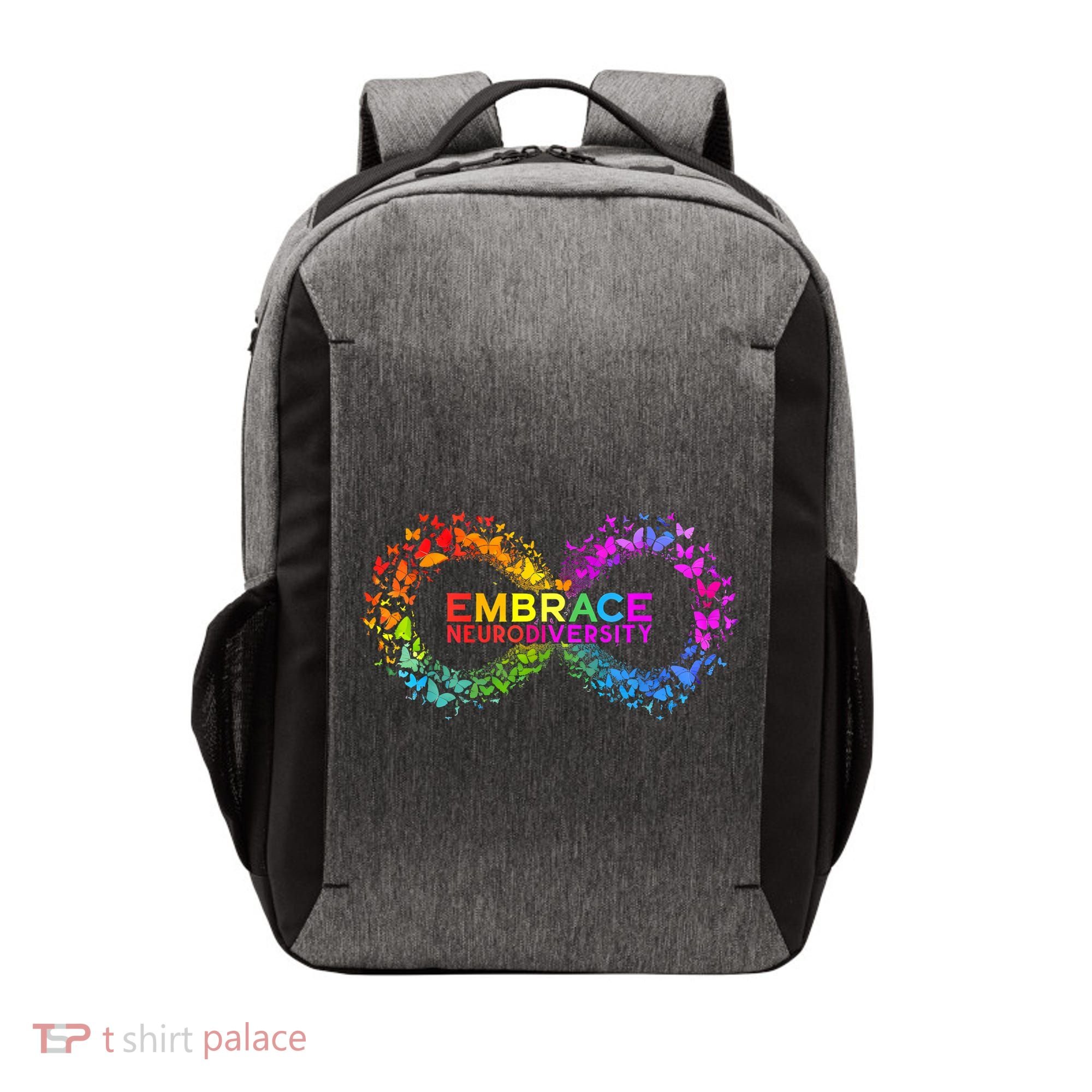 Neurodiversity Embrace ADHD Autism ASD Butterfly Infinity Vector Backpack