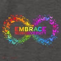 Neurodiversity Embrace ADHD Autism ASD Butterfly Infinity Vector Backpack thumb 2