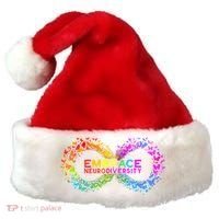 Neurodiversity Embrace ADHD Autism ASD Butterfly Infinity Santa Hat thumb 0