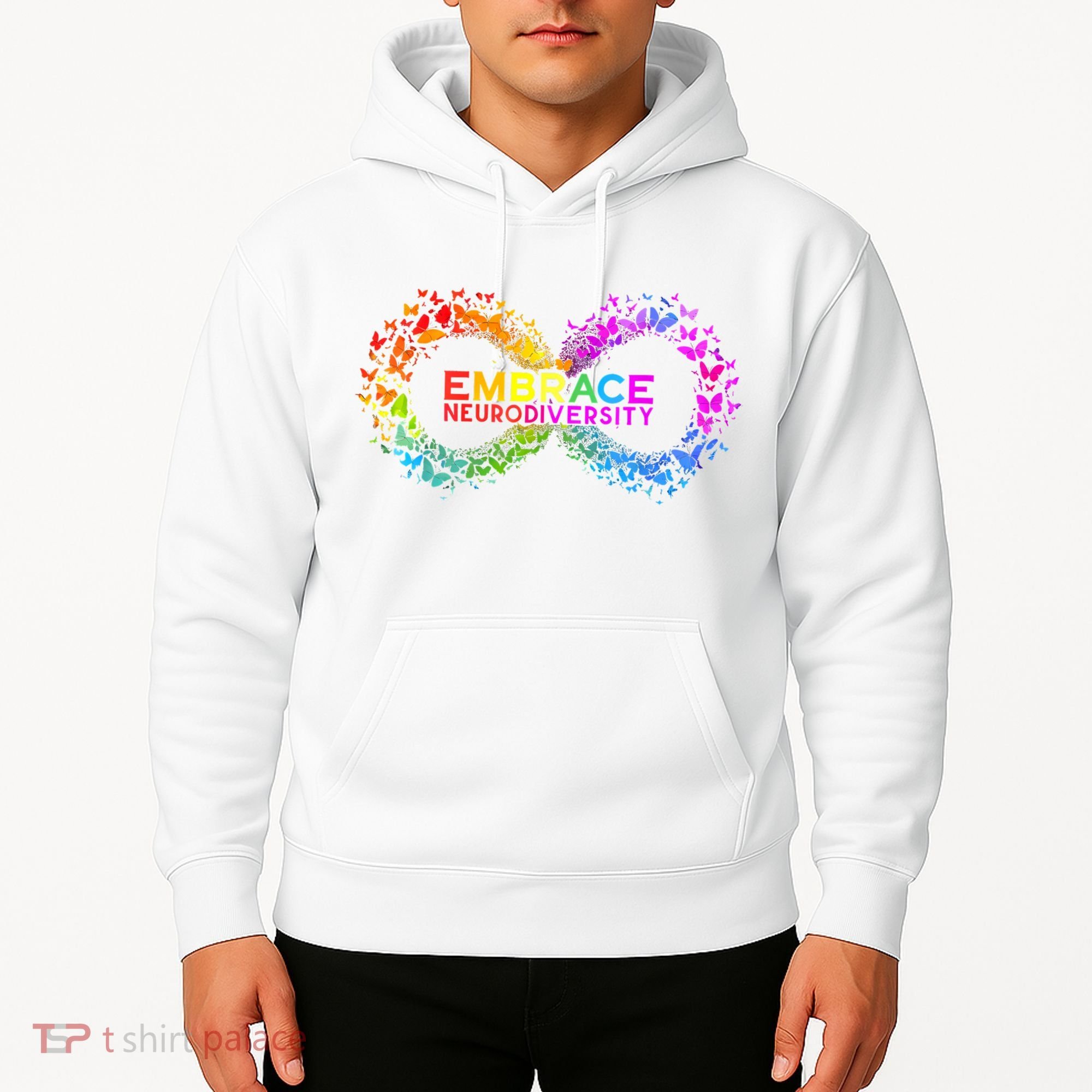 Neurodiversity Embrace ADHD Autism ASD Butterfly Infinity Hoodie