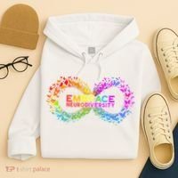 Neurodiversity Embrace ADHD Autism ASD Butterfly Infinity Hoodie thumb 4