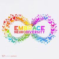 Neurodiversity Embrace ADHD Autism ASD Butterfly Infinity Long Sleeve Shirt thumb 2