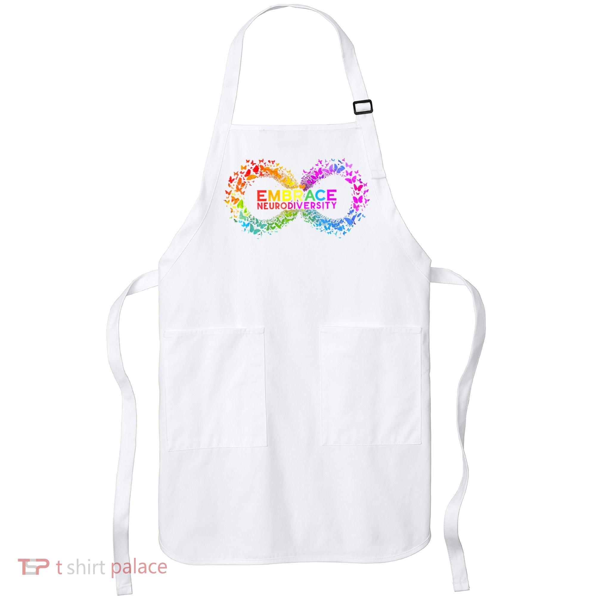 Neurodiversity Embrace ADHD Autism ASD Butterfly Infinity Apron