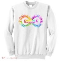 Neurodiversity Embrace ADHD Autism ASD Butterfly Infinity Sweatshirt thumb 0